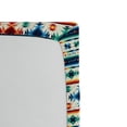 thumbnail image 2 of Ambesonne Abstract Fitted Sheet, Aztec Geometry Prehistoric, Queen Size, Blue White and Orange, 2 of 2