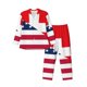 thumbnail image 1 of Balery USA Switzerland Pijama para Hombre de Dos Piezas con Manga Larga, Conjunto de Dormir y Descanso Suave con Bolsillos-Large, 1 of 7
