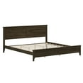 thumbnail image 5 of GZXS Wooden Platform Bed with Tapered Legs, Pine Wood Construction, King Size, Easy Assembly, Espresso, 5 of 7