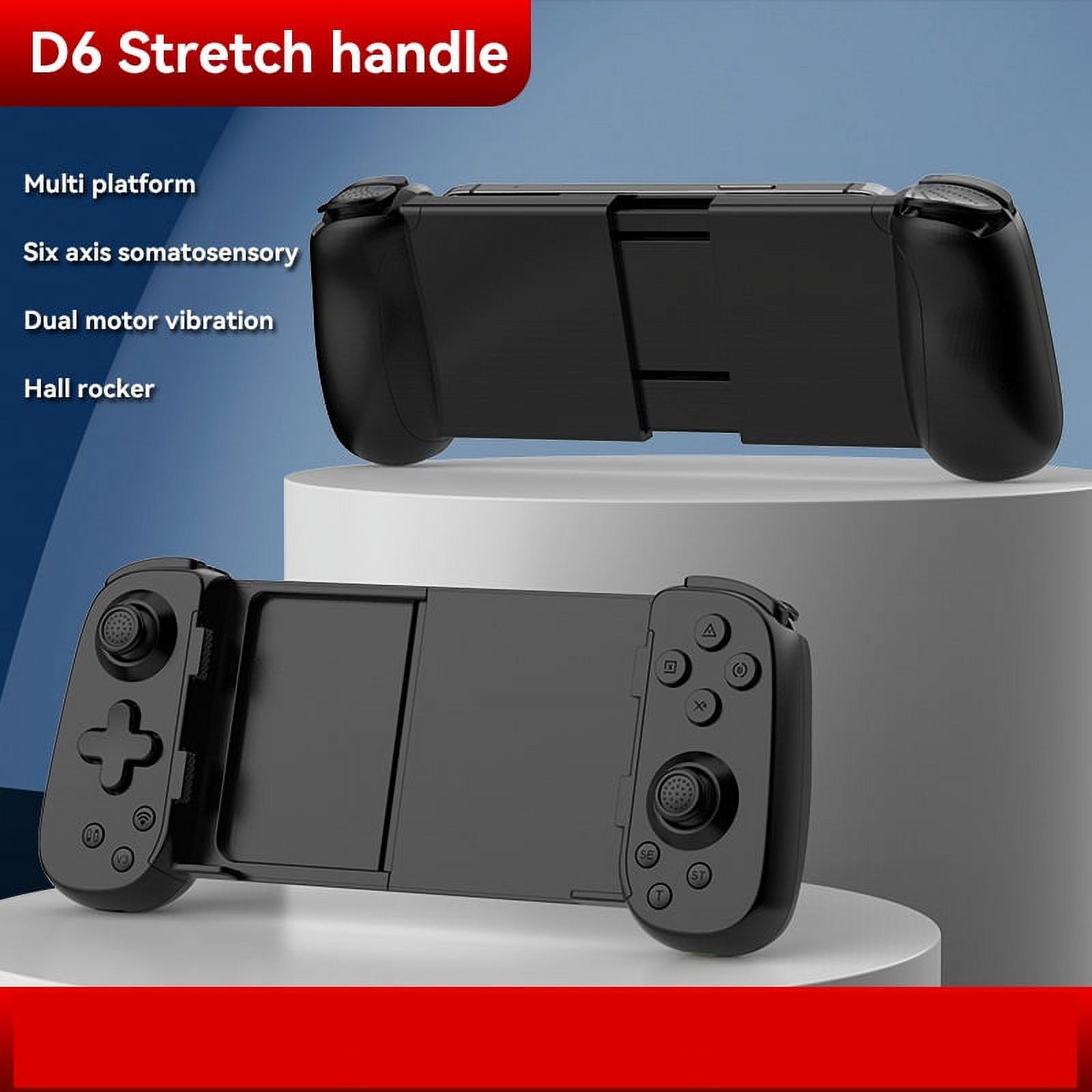 D6 Mobile Stretch Gamepad Dual Hall Motion Sensing Wireless Bluetooth