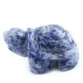 thumbnail image 2 of K-KED Natural Gemstone Blue Sodalite Quartz Longevity Crystal Carved Turtle Healing, 2 of 6