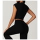 thumbnail image 3 of Conjuntos de entrenamiento for mujer, 2 piezas, sujetador deportivo, camiseta sin mangas, polainas de cintura alta, gimnasio, yoga, ropa activa, camiseta de entrenamiento for mujer, 3 of 6