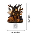 thumbnail image 3 of Halloween Haunted Tree House Plug-In Night Light,Acrylic Ghost Pumpkin Decor Wall Sconce Lamp for Bedroom Livingroom Fall Decoration, 3 of 7