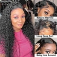 thumbnail image 4 of Synthetic Curly Wig - 150% Density Gradient Colors, Adjustable Lace Front for African Women Daily Party Wear, 4 of 5