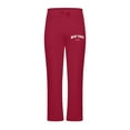 thumbnail image 4 of Moxiu Baggy Sweatpants Men Fleece Open Bottom Sweat Pants Straight Leg Joggers Drawstring Gym Athletic Pants with Pockets Red,XXXL, 4 of 6