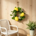 thumbnail image 6 of Bcylexb Summer Lemon Wreath for Front Door, 7.9" Artificial Lemons Wreath Floral Door Wreath Spring Decor for Wall Window Porch Patio, 6 of 6