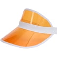thumbnail image 2 of Plastics Sun Visors Multicolored UV Protection Hat Cap Headwear for Golf Tennis Cycle, 2 of 8