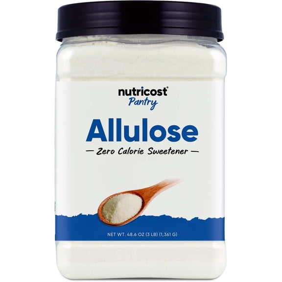 Nutricost Allulose Sweetener (3 LB) - 0 Calorie, Low Carb, KETO, Natural Sugar Alternative, Crystalline Powder