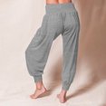 thumbnail image 2 of Women Yoga Joggers Loose Sweat Pants, High Waist with Pockets, Polyester Spandex, Workout Casual, 2 of 5
