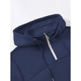 thumbnail image 3 of HXWCHs Men's Hoodie Bestseller Men's Casual Hooded Pullover Sweatshirt Loose Fit Comfortable Autumn Winter Wear with Pocket Navy XXL, 3 of 6