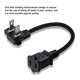 thumbnail image 5 of Cable de extensión de 1.6 pies 18 AWG Heavy Duty NEMA 5 15P macho a NEMA 5 15R hembra Cable de extensión de alimentación Cable de alimentación de CA 125 V enchufe de EE. UU. resistente al calor y, 5 of 9