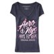 thumbnail image 2 of Camiseta gráfica Aeropostale Mujeres NYC Phys ed azul extragrande, 2 of 2
