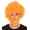 Orange, variant on HPO Adult 80's Painter Curly Wig and Beard Set | Easy and Classic Celebrity Costume | Premium Halloween Wig
