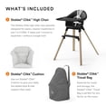 thumbnail image 3 of Trona Stokke Clikk negro/natural con cojín y bolsa de viaje, 3 of 7