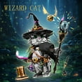 thumbnail image 6 of New 1400+pcs Wizard Cat Magic Animal Building Blocks Set Educational DIY Toys for Kids Adult Gifts MOC Creative Bricks Toy Model, 6 of 7