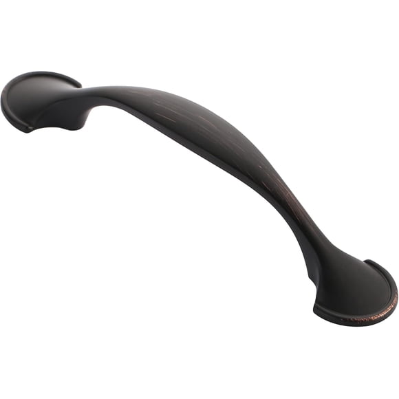 Alzassbg 10 Pack Oil Rubbed Bronze Cabinet Pulls, 3 Inch(76mm) Hole Centers Arch Metal Kitchen Hardware Cabinet Handles for Cabinets AL3025ORB