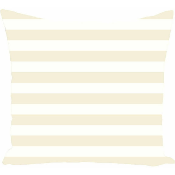 Simply Daisy Stripe Print Decorative Pillow, 16" x 16"