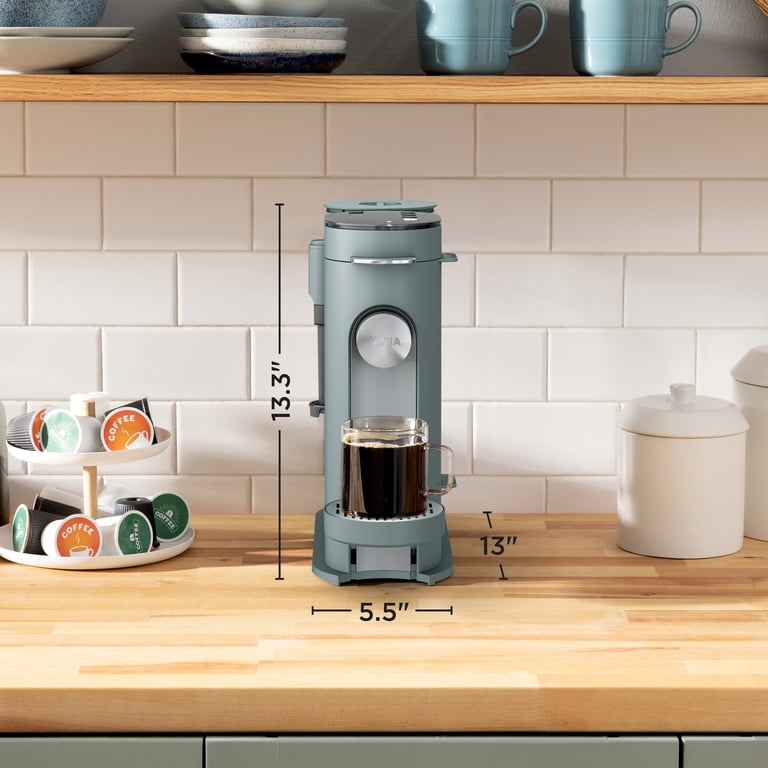 Ninja PB051SG Pods & Grounds Specialty Coffee Maker, Built-In Milk