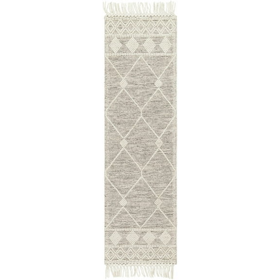 BoutiqueRugs Chofa Bohemian, Transitional Runner Rug - Ivory, Black - 2' x 5' Runner
