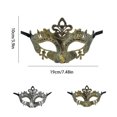 thumbnail image 3 of Guardurnaity Accesorios de media cara Disfraces de disfraces de carnaval antiguos Fiesta veneciana Actuación Escudo de cumpleaños Halloween Ropa, zapatos y accesorios Miscelánea plata antigua Guardurnaity AP010204-01B, 3 of 6