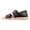 Black, variant on Women’s Roman Sandals Single Strap Flat Sole Soft Cushioned Beach Slides Breathable Summer Casual Shoes Convertible Two-Way Wear Non-Slip Lightweight Design