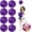 purple, variant on Cheerleader ponpon, Cheerleading Pom Poms, Premium Metallic Pom Poms Set Cheering Hand Flowers Handle Dance Pom Poms Cheering Squad Pompoms for Football Basketball Cheers
