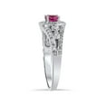 thumbnail image 2 of Vintage 1 1/4ct Diamond & Pink Tourmaline Ring 14K, 2 of 4