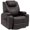 Brown, variant on HOMCOM PU Leather Massage Recliner Chair with 360 Degree Swivel Seat