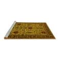 thumbnail image 2 of Ahgly Company Machine Washable Indoor Rectangle Oriental Yellow Traditional Area Rugs, 4' x 6', 2 of 4