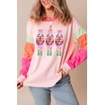 thumbnail image 6 of Cozy and Fashionable Holiday Top - Pink Sequin Nutcracker Colorblock Design | [ZhiHiMeRi] | (US 8-10)M, 6 of 9