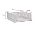 thumbnail image 6 of FRCOLOR White Plastic Stackable Clothes Drawer with Ventilated Holes for Closet Storage Organization 2 Pieces, 6 of 8