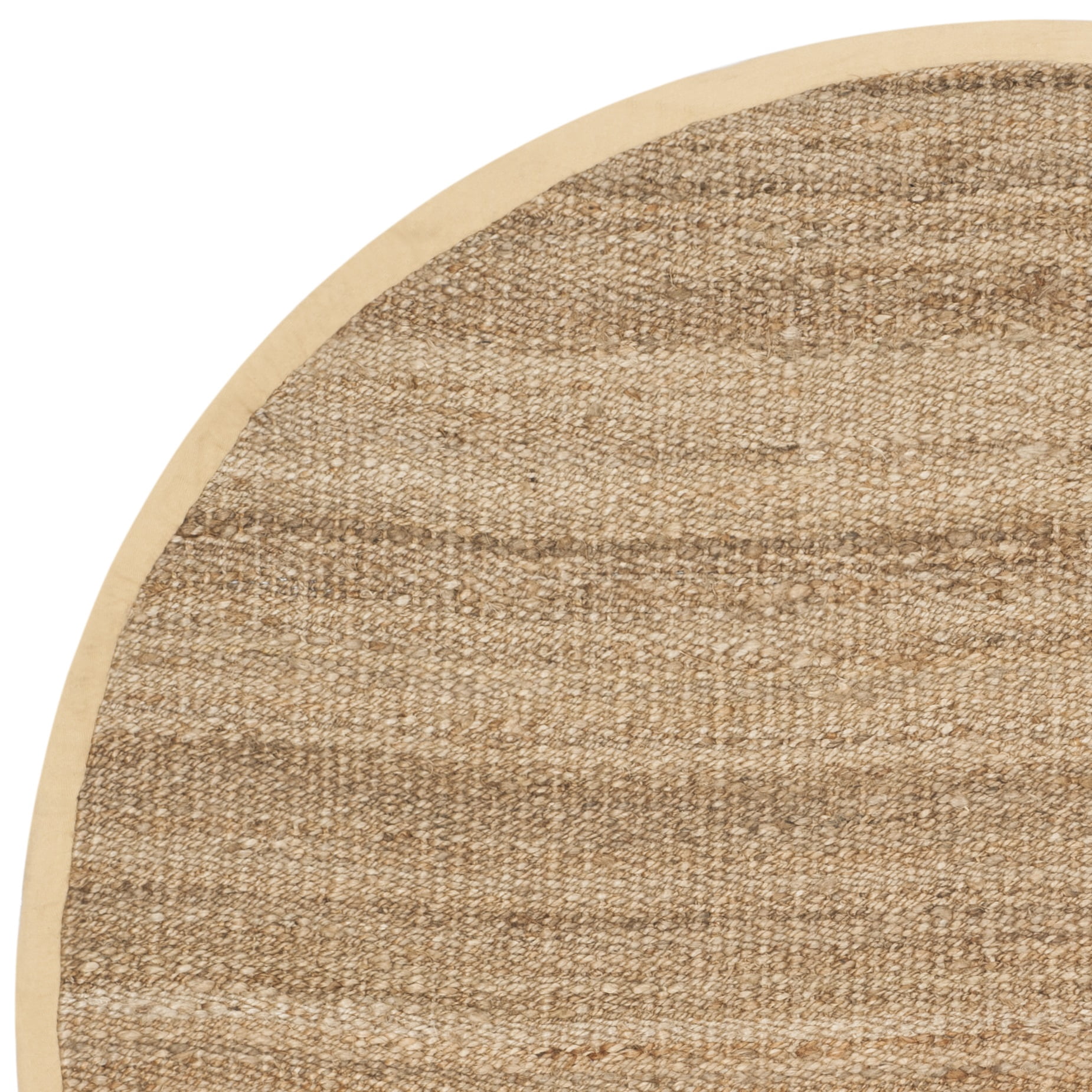 SAFAVIEH Natural Fiber Jerald Braided Jute Area Rug, Natural, 9' x 9' Round
