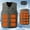 (Casual 31)Army Green, variant on Casual Vest for Men Fashion Sleeveless Jacket Big & Tall Winter Solid Color Flannel Heating Shawl Thick Blanket Warm Top Plus Size
