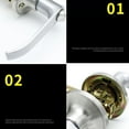 thumbnail image 3 of Heavy Duty Designer Commercial Lever Door Lock (Storeroom Function  Satin Chrome  26D) Non-Handed  Grade 2 Industrial Door Handle, 3 of 10