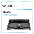 thumbnail image 2 of Cool Toner Compatible Drum Unit Replacement for Brother DR-350 for DCP-7010 HL-2030 HL-2070N Intellifax 2820 MFC-7220 Printer (Black, 1-Pack), 2 of 7