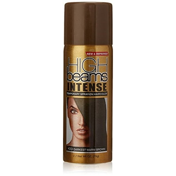 Salon Grafix® High Beams Intense Temporary Spray-On Haircolor #33 Darkest Warm Brown oz. Aerosol Can Salon Grafix® High Beams Intense Temporary Spray-On Haircolor #33 Darkest Warm Brown oz. Aerosol Can
