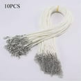 thumbnail image 1 of CHUANK 10Pcs Leather Wax String Lobster Clasp Chain Pendant Necklace Rope Cords DIY 2MM-coffee-2mm, 1 of 9