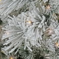 thumbnail image 4 of Open Box National Tree Company HGTV 7.5 Foot Slim Flocked Christmas Tree, 4 of 7