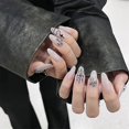 thumbnail image 3 of Press-on Nails Short/medium - Glue-on Nails For Women - Fake Nails With Glue, 3 of 5