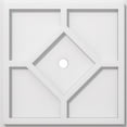 thumbnail image 1 of Ekena Millwork CMP14EY-01000 14 Pouces x 1 Pouce ID Carré Embry Architectural Grade PVC Contemporain Médaillon de Plafond, 1 of 1