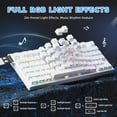 thumbnail image 6 of ATTACK SHARK R82 HE Rapid Trigger Wired Mechanical Gaming Keyboard TKL NKRO with 8K Polling,0.005mm RT Accuracy,256K Scan Rate,5 Layer Sound Damped,Hall Effect Magnetic Switch for PC Mac(White), 6 of 8
