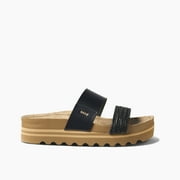 Reef Women’s Sandals Cushion Vista Hi, Black Braid, 8