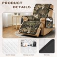 thumbnail image 5 of SCRAWLGOD Camo Hunting Print Recliner Chair Cover Stain Resistant Anti Slip Reclining Cover Washable Recliner Chair Slipcover with Pocket, 5 of 7