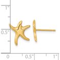 thumbnail image 4 of 14K Yellow Gold Polished Starfish Post Earrings (12 X 11) Made In United States tc991, 4 of 6