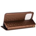 thumbnail image 4 of Flip Wallet Case for iPhone 14 Pro, Plating PU Leather with RFID Blocking Credit Card & Cash Slot Kickstand Magnetic Closure Full Protective Phone Cover Women Men for iPhone 14 Pro, Brown, 4 of 8