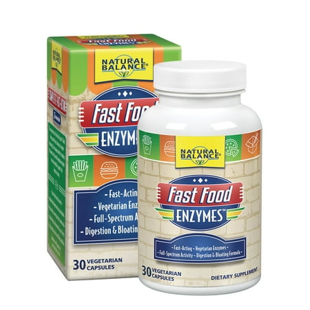Foods Natural Enzymes - Natural Balance Fast Food Enzymes | 30 Capsules