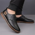 thumbnail image 6 of Men's Casual Loafers Business Leather Office Comfortable Wear Walking Handmade Design Simple Work Shoes Black 13 US, 6 of 7