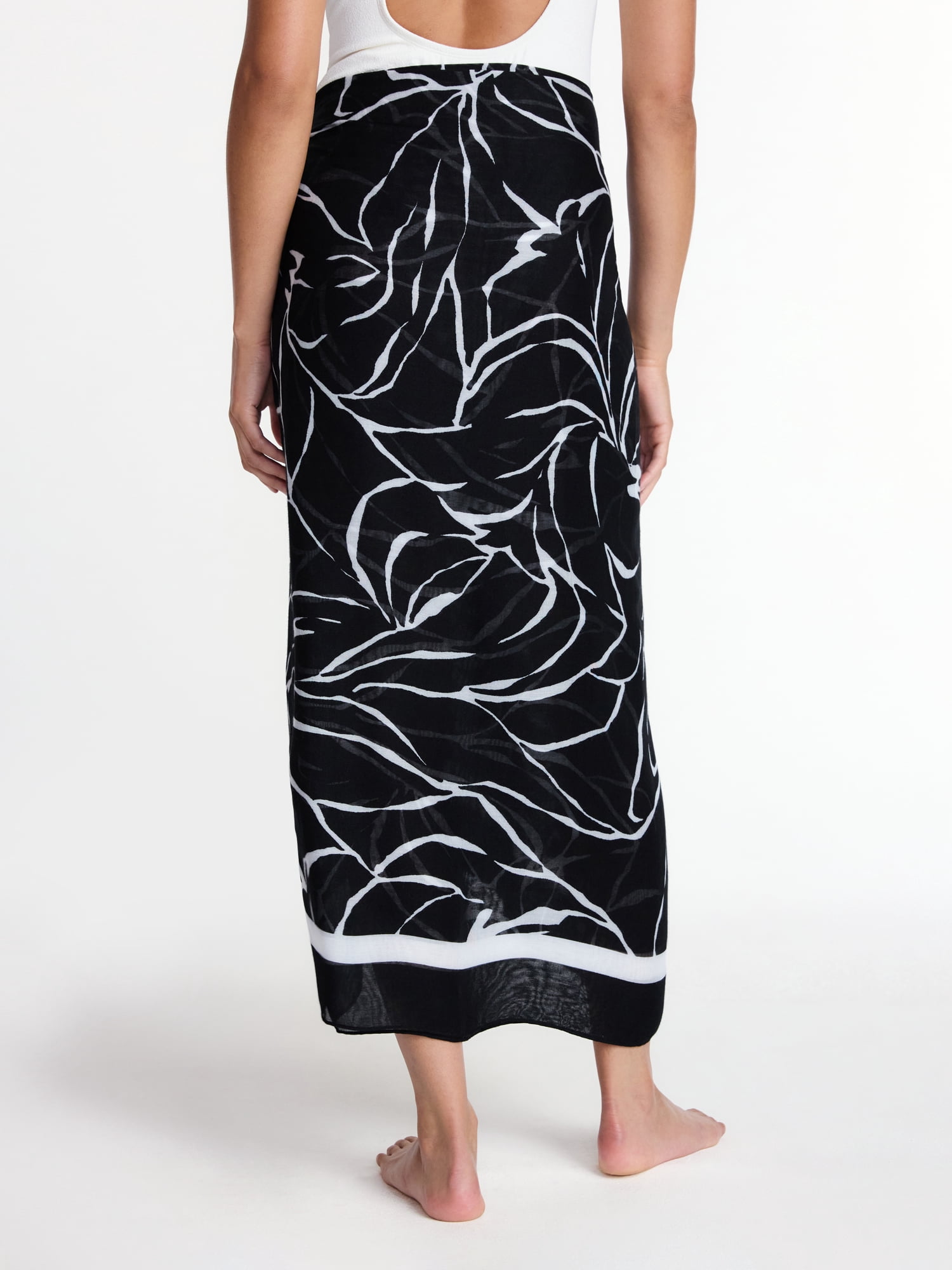 Time and Tru Women’s Print Pareo, One Size