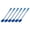 Blue, variant on 6Pack Stainless Steel Ice Cream Spoons, 7.5" Yogurt Spoons Dessert Spoons Shovel Spoons, Drak Grey