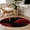 Red, variant on Round Area Rugs Collection 4 Ft, Red Rose Non-Slip Residential Carpet, Vintage Abstract Garden Flower Floral Black Indoor Crawling Mats Runner Rugs for Living Room/Dining Room/Bedroom